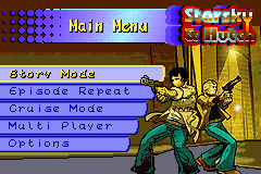 Starsky & Hutch title screen for GameBoy Advance